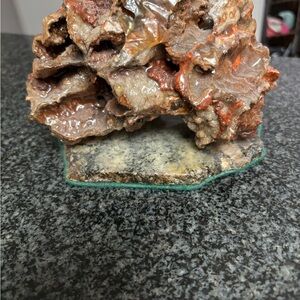 Rusty Orange Brown Sculpture Wall Decor